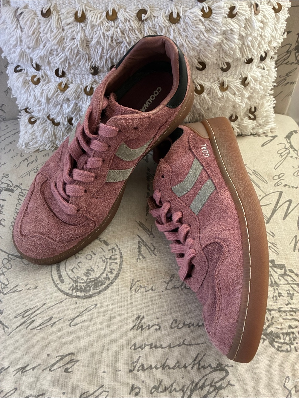 Coolway Goal Sneakers Russet Anthropologie retro Suede
